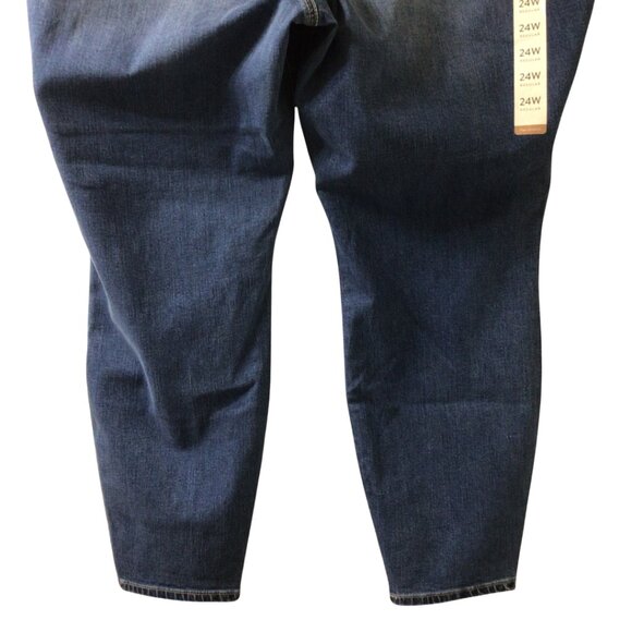 NWT Wonderly Jeans Women’s 24W Blue Pull On Jegging Denim Flex Stretch Plus Size - Picture 6 of 12